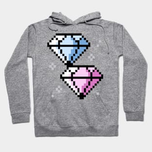 Pixelart Diamonds Hoodie